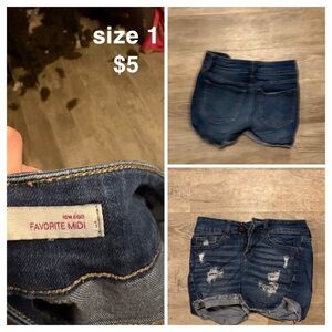 SO Dark Blue Denim Shorts